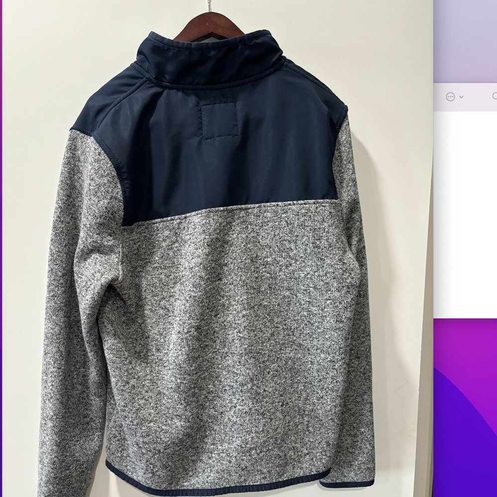 Prince Fox Quarter Button Fleece, Mens Medium